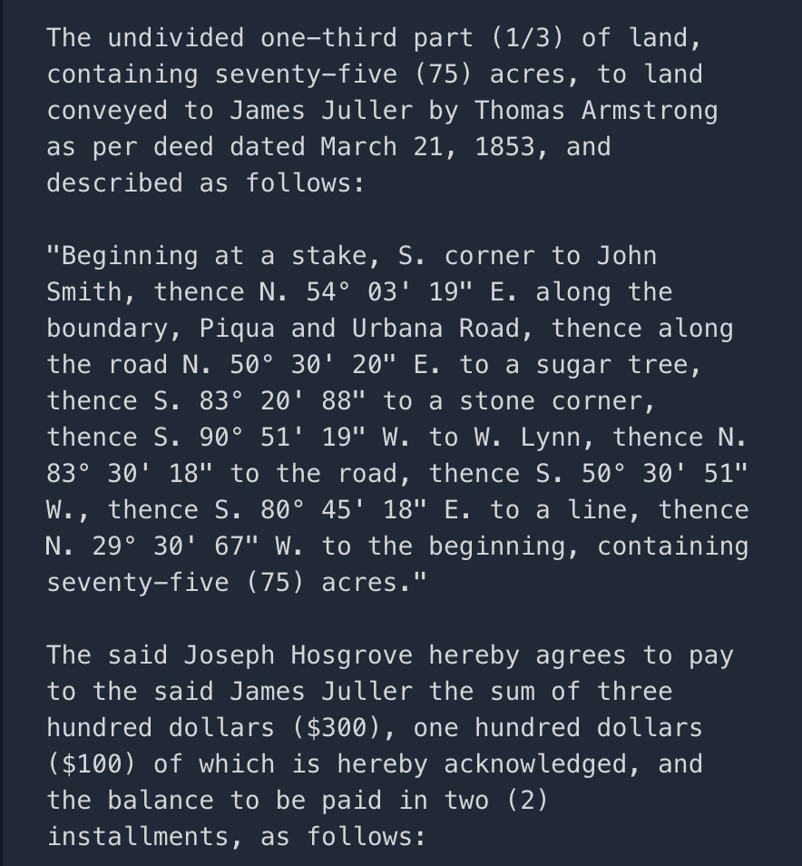 Extracted text from document